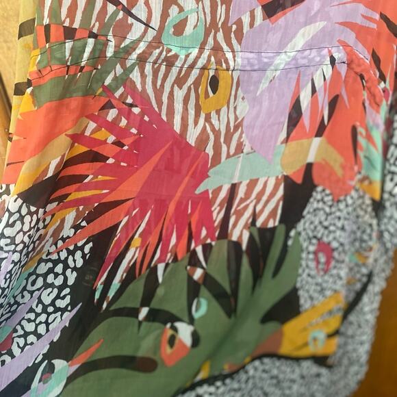 BLEU ROD BEATTIE UP LET'S GET LOUD CAFTAN SWIMSUIT COVER UP - Picture 10 of 13